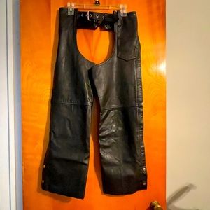 Ladies Leather Motorcycle Chaps